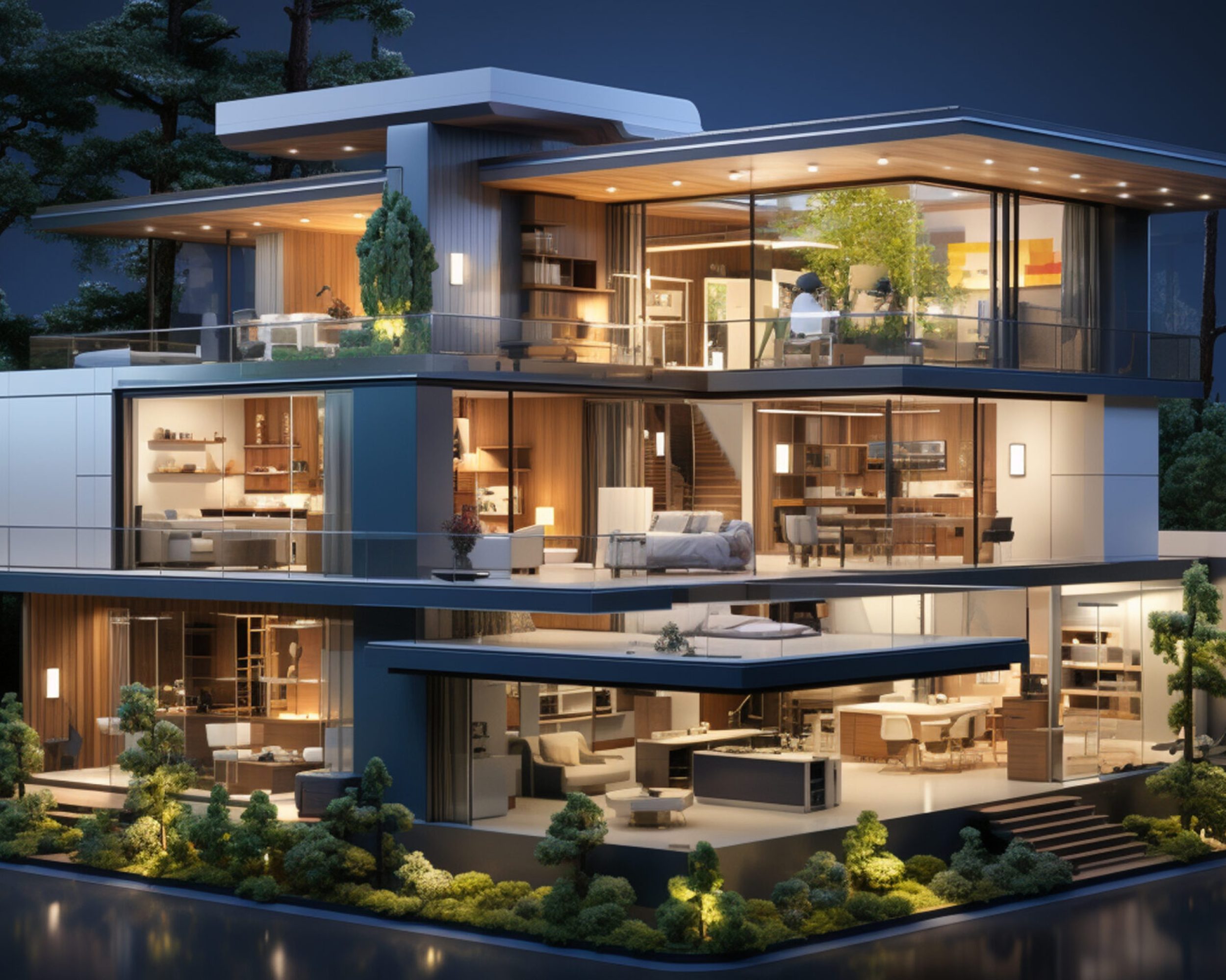 3d rendering house model (5)
