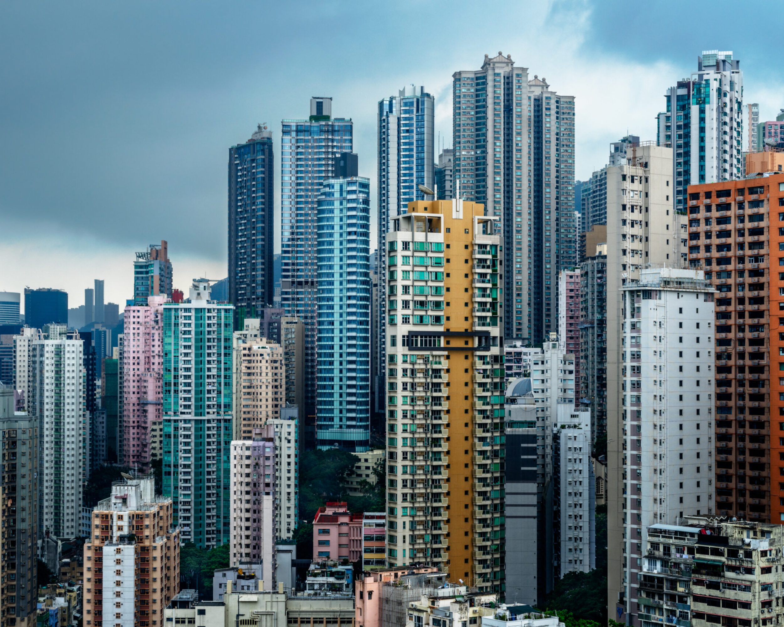 hong kong apartment block