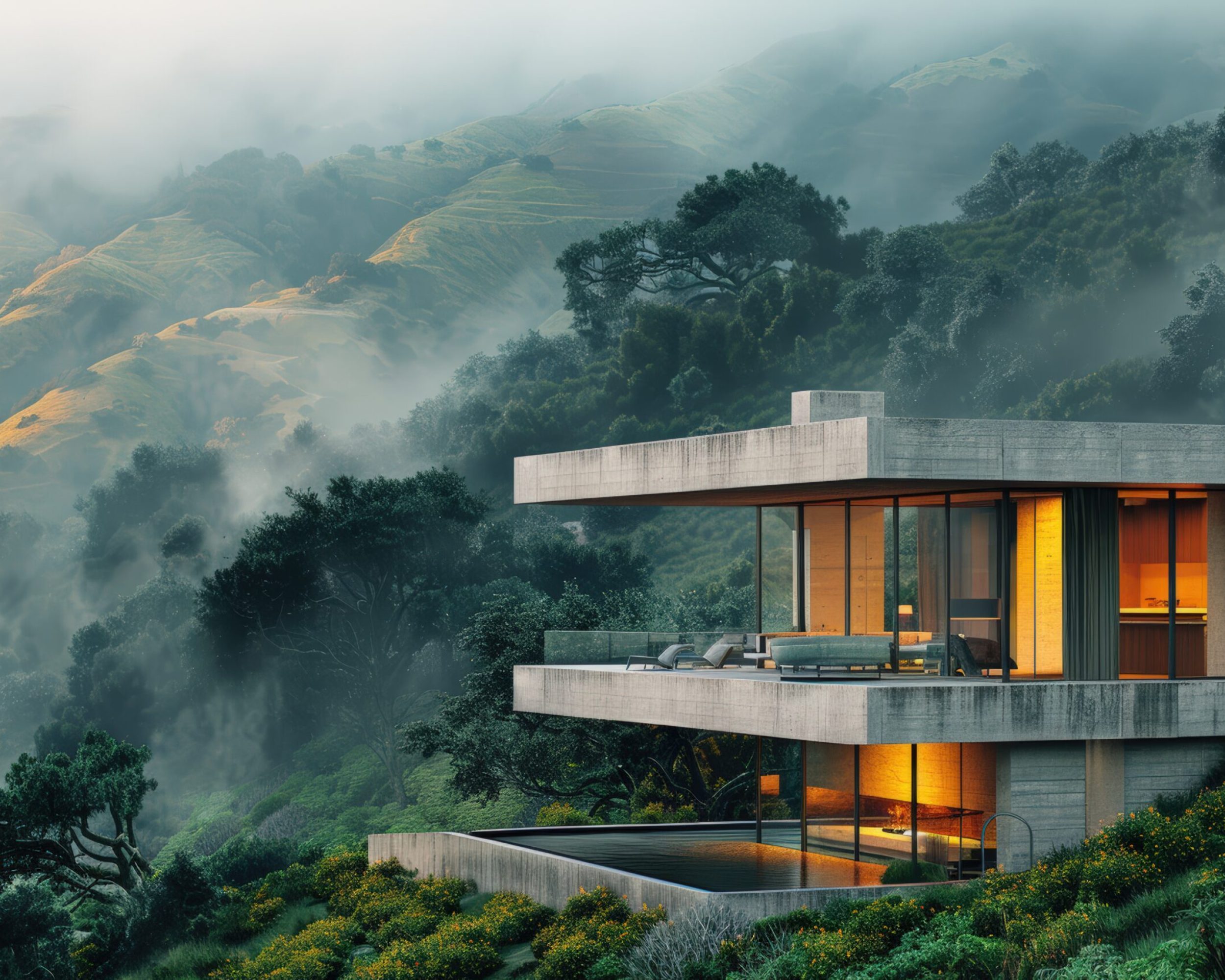 luxurious villa with modern architectural design